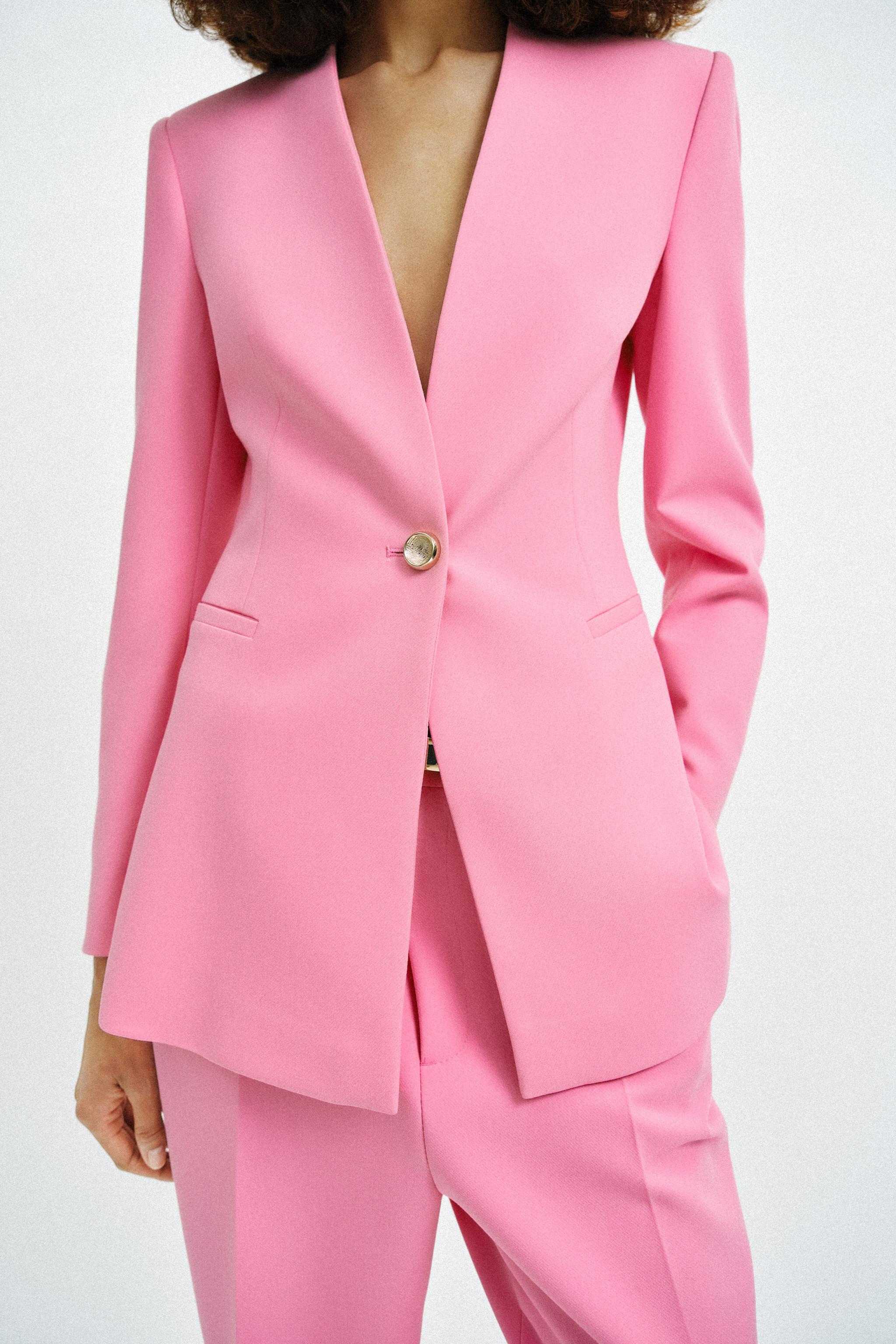 Veste ajustée sans revers