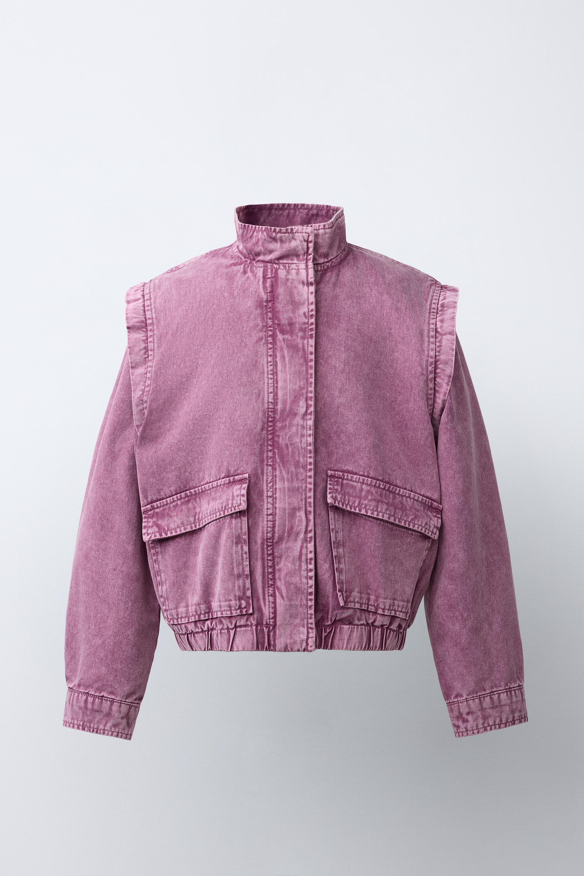 Blouson effet délavé